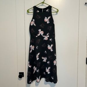 Banana Republic floral fit and flare dress
